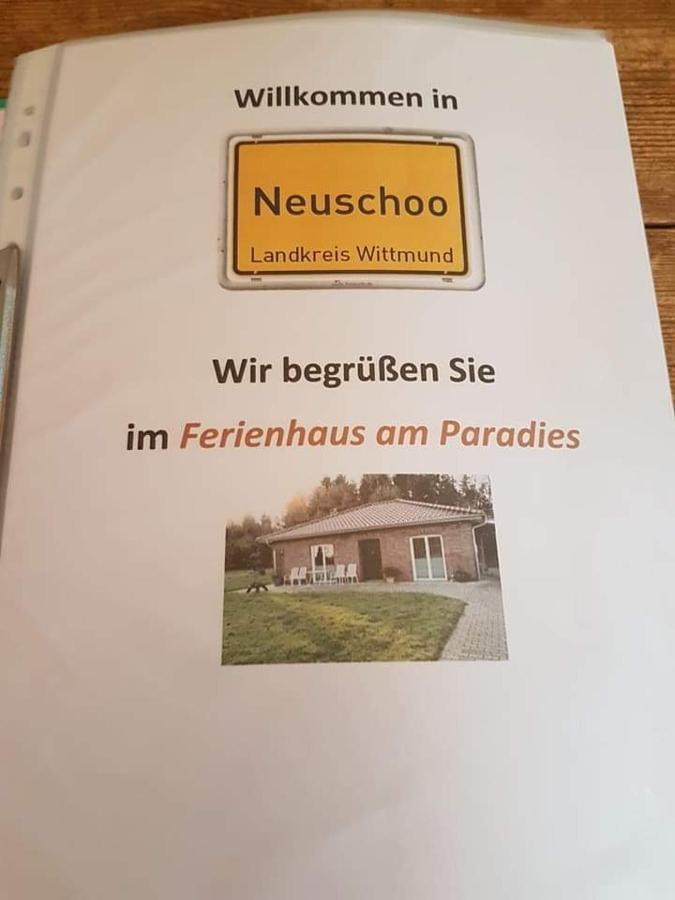 Ferienhaus Am Paradies Neuschoo Exterior photo